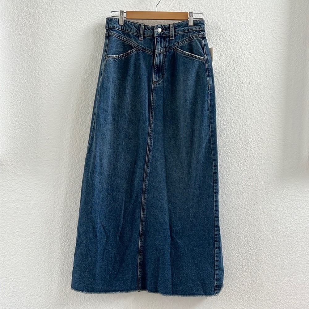 Free People Come As You Are Denim Skirt